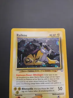 LP GERMAN Pokemon TCG Raikou 13/64 Neo Revelation Vintage WOTC Holo Rare - Image 3