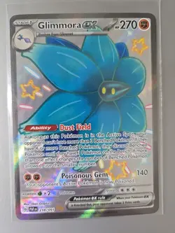 Glimmora ex Shiny 218/091 Paldean Fates NM POKEMON Shiny Rare Holo - Image 1