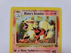 Pokemon LP Blaine's Arcanine Holo Rare 1/132 Gym Challenge English Unlimited - Image 2