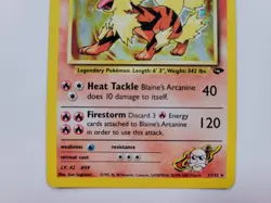 Pokemon LP Blaine's Arcanine Holo Rare 1/132 Gym Challenge English Unlimited - Image 3