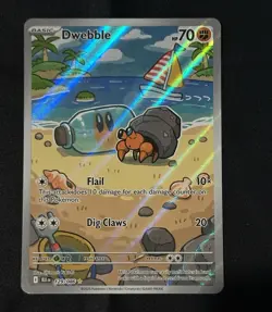 Dwebble 129/086 Illustration Rare Full Art Holo SV: Black Bolt Pokemon TCG - Image 1