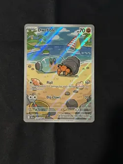Dwebble 129/086 Illustration Rare Full Art Holo SV: Black Bolt Pokemon TCG - Image 2
