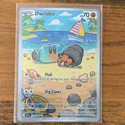 Dwebble 129/086 Black Bolt Holo Illustration Rare Pokemon Eng - Image 1
