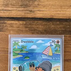 Dwebble 129/086 Black Bolt Holo Illustration Rare Pokemon Eng - Image 2