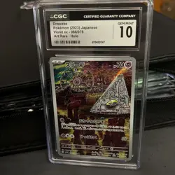 CGC 10 Drowzee Art Rare Holo Japanese Pokemon TCG Violet Ex #086/078 - Image 1