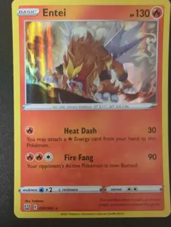 Entei - 020/163 - Holo Rare NM, English Pokemon Sword & Shield - Battle Styles - Image 1