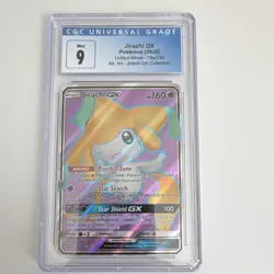 Pokemon Jirachi GX 79/236 Unified Minds Ultra Rare Alt Art Holo CGC 9 160 HP - Image 1