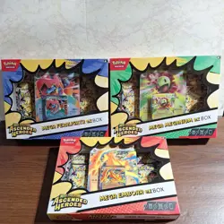 3 Pokemon TCG Ascended Heroes Mega ex Box Bundle Feraligatr Emboar Meganium New - Image 1