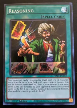 Reasoning RA01-EN052 1st Edition Super Rare Rarity Collection Yu-Gi-Oh! TCG - Image 1