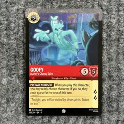 Disney Lorcana Winterspell Goofy Marley's Clumsy Spirit 120/204 Common Misprint - Image 1