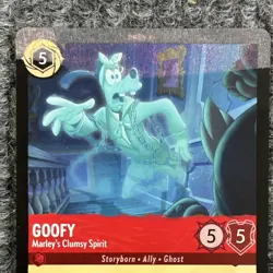 Disney Lorcana Winterspell Goofy Marley's Clumsy Spirit 120/204 Common Misprint - Image 3