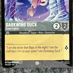 Disney Lorcana Winterspell Darkwing Duck 174/204 Common Misprint - Image 4