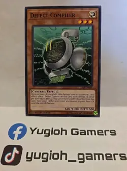 YUGIOH DEFECT COMPLILER CIBR 1ST EDITION COMMON LIGHT PLAYED - Image 1