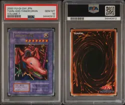 Twin Headed Thunder Dragon PSA10 Ultra Rare YuGiOh Vintage Only 37 Worldwide - Image 4