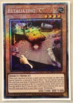 Yugioh! 1x Retaliating "C" MP25-EN027 Starlight Rare 1st Ed NM - Image 1