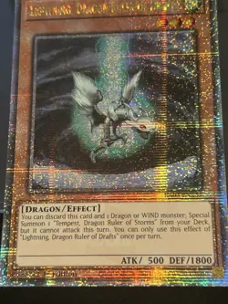 RA03-EN257 Lightning Dragon Ruler Of Drafts Quarter Century Rare 25th YuGiOh - Image 4