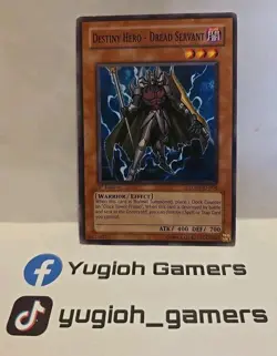 YUGIOH DESTINY HERO DREAD SERVANT COMMON LODT 1ST EDITION PLAYED - Image 1