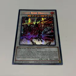 YuGiOh! Ruddy Rose Dragon - Prismatic Secret Rare 1st Edition NM - MP22-EN077 - Image 1