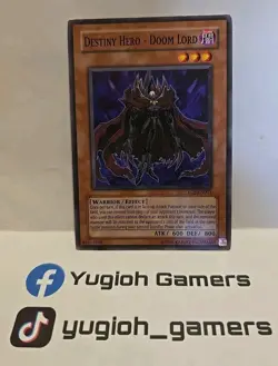YUGIOH DESTINY HERO DOOM LORD EOJ COMMON PLAYED UNLIMITED - Image 1