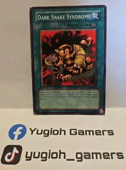 YUGIOH DARK SNAKE SYNDROME PGD COMMON UNLIMITED PLAYED HEAVY PLAYED - Image 1