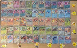 100 Pokemon Full Art, Ex & V Cards Lot Japanese (CHARIZARD, PIKACHU, MEWTWO) - Image 1