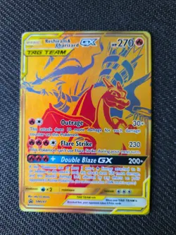 Reshiram & Charizard GX SM247 Pokemon card TCG - Image 1