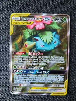 Venusaur & Snivy GX SM229 Pokemon card TCG - Image 1