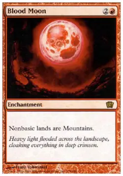 Blood Moon - Heavy Play MTG 8th Edition - Image 1
