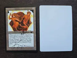 MtG Magic Artist Proof Antiquities _ Primal Clay _ Error 2-Foglios DUAL SIGNED - Image 1
