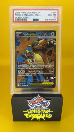 2025 POKEMON MEG EN-MEGA EVOLUTION ULTRA RARE #164 MEGA KANGASKHAN EX PSA 10 - Image 1