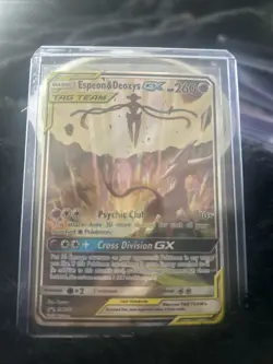 Pokemon TAG TEAM Espeon & Deoxys GX Promo SM240 - Image 1