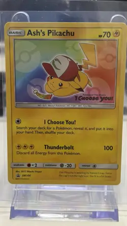 Pokemon TCG Ash's Pikachu SM108 Pokemon: The Movie I Choose You Promo - Image 1