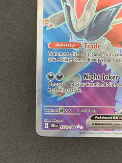 Pokemon TCG N’s Zoroark EX Journey Together Ultra Rare 175/159 Full Art Rare NM - Image 4