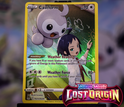 Castform TG11/TG30 Full Art Pokemon TCG Card Lost Origin Trainer Gallery - Image 1
