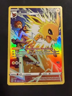 Jolteon Ultra Rare SWSH09: Brilliant Stars Trainer Gallery TG04/TG30 VLP Pokemon - Image 1