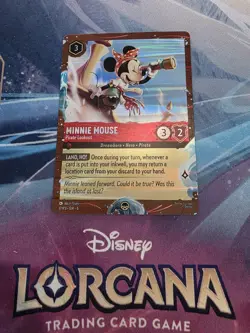 Disney Cruise Lorcana Azurite Sea Promo Card Minnie Mouse Pirate Lookout 17/P3 - Image 1
