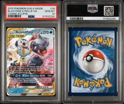 Blastoise & Piplup GX 2019 Pokemon Cosmic Eclipse Ultra Rare #38 PSA 10 - Image 3