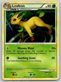Leafeon 13/95 Holo Rare Call of Legends Pokemon LP/NM - Image 1