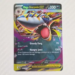 Pokemon TCG Mega Sharpedo EX Holo 061/094 Me02: Phantasmal Flames 330 HP - Image 1
