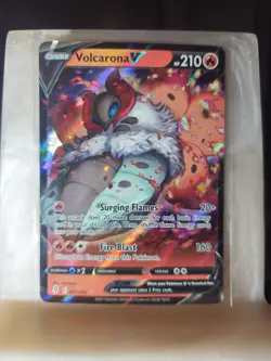Volcarona V 021/203 Holo V Rare Evolving Skies Pokemon Near Mint - Image 1