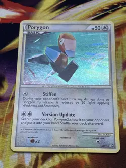 Pokemon TCG - Porygon Black Star Promo HGSS22 - Heart Gold Soul Siver Set - LP - Image 1