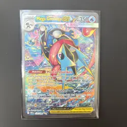 Mega Greninja EX 116/086 Chaos Rising SIR Pokemon TCG NM in hand - Image 1
