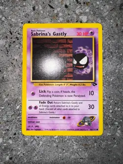 Pokemon TCG Cards Sabrina's Gastly 96/132 Gym Challenge NM-M - Image 3