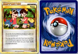 Twins HGSS Triumphant 89/102 2010 Uncommon Moderately Played - Image 3