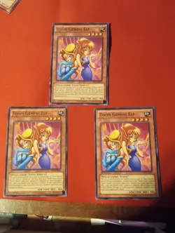 3 Rare Toon Gemini Elf 2x -BP03-EN014 1st Ed 1x-lcyw-en107 1st Ed Light Played - Image 1