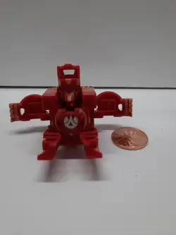 Bakugan Zoack Red Pyrus Deka - Square Cube Battle Trap Toy Brawlers - Image 2