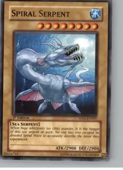 Spiral Serpent (5DS1-EN007, Common) Starter Deck: Yu-Gi-Oh! 5D's - Image 1