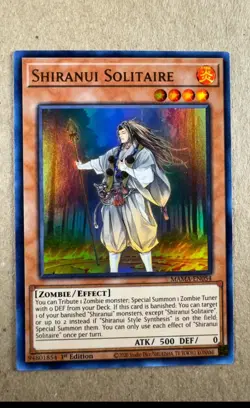 x3 Shiranui Solitaire - Mint Playset - MAMA-EN054 1st Edition Yugioh - Image 1