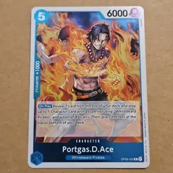 PORTGAS D. ACE - One Piece OP08-052 - AA Alt Art Rare R - Two Legends NM TCG CCG - Image 1