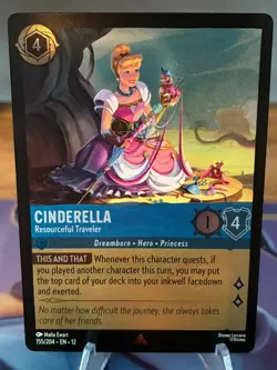 Disney Lorcana TCG - Cinderella - Resourceful Traveler 155/204 - Rare Foil - 12 - Image 1